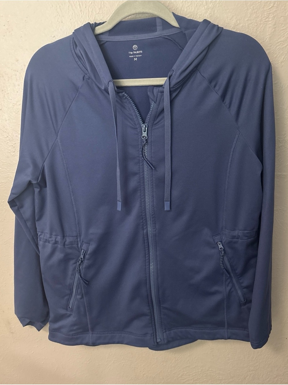 Talbots Women's Blue Hooded Zip Jacket